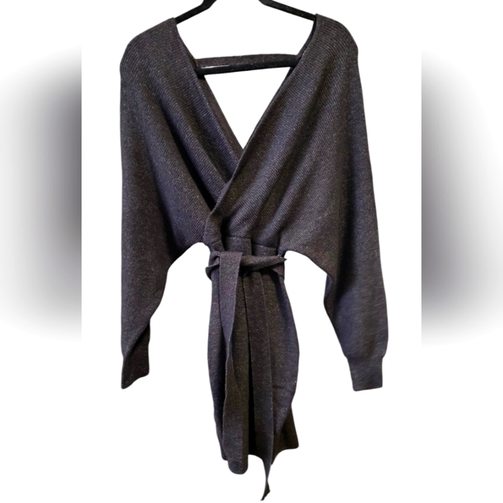 Revamped mid-length soft and cozy sweater dress